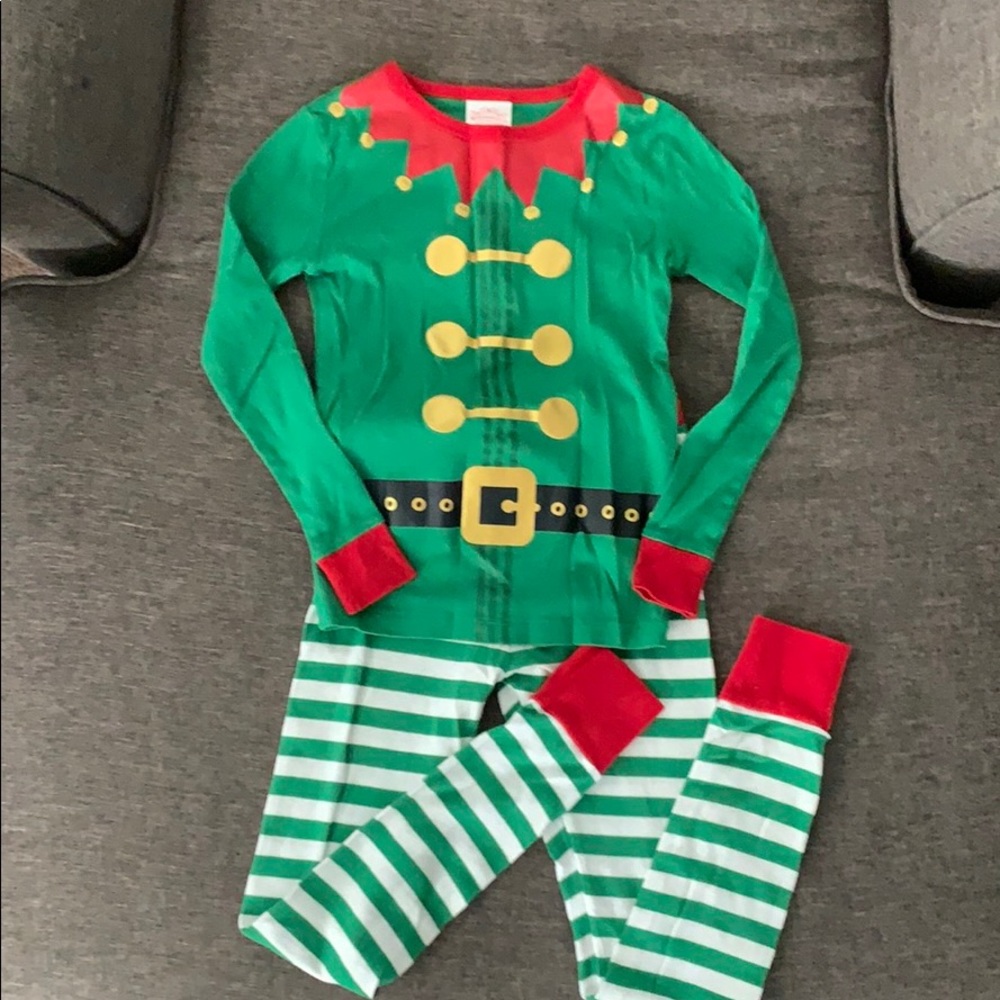 Boys Elf Christmas Pajamas